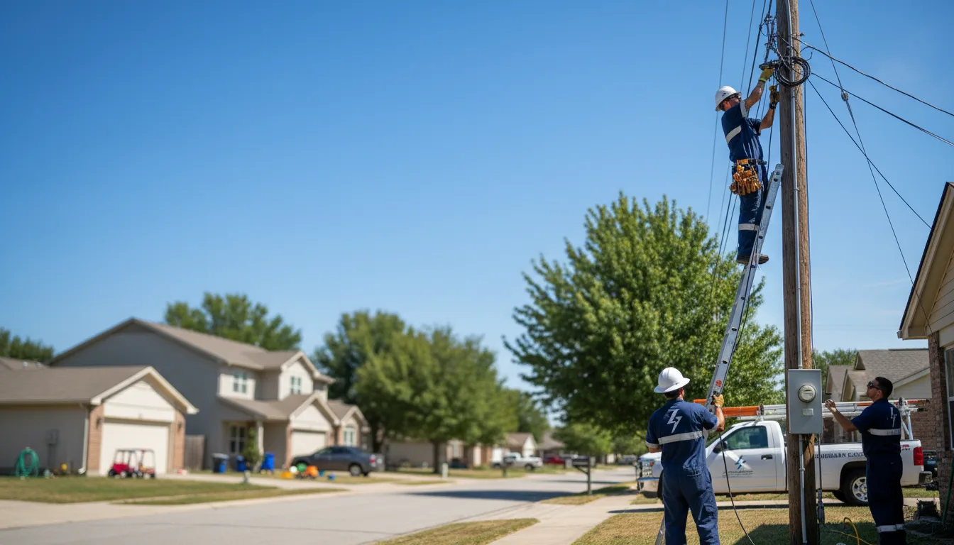 Residential electrician providing installation services in Foreman, AR